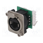 Neutrik NE8FDV-YK панельный разъем RJ45 , вертикальная установка под зажим провода